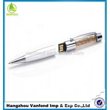 2015 Hot selling customized logo crystal usb pen drive wholesale